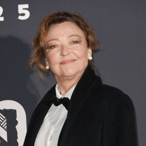 Catherine Frot au photocall du dîner de la 50ème édition de la cérémonie des César au Fouquet's à Paris, France, le 28 février 2025. © Coadic Guirec/Bestimage