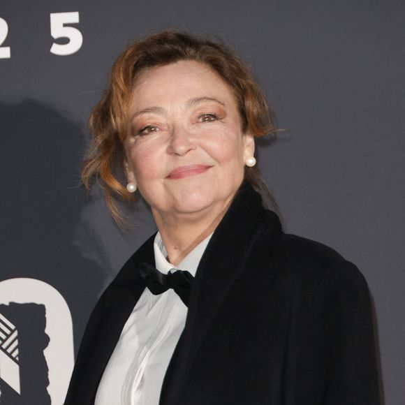 Catherine Frot au photocall du dîner de la 50ème édition de la cérémonie des César au Fouquet's à Paris, France, le 28 février 2025. © Coadic Guirec/Bestimage