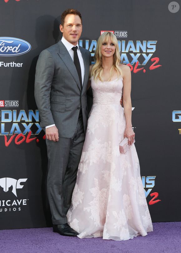 Chris Pratt et Anna Faris à la première de 'Guardians of the Galaxy Vol. 2' au théâtre Dolby à Hollywood, le 19 avril 2017 © Pma/AdMedia via Zuma/Bestimage