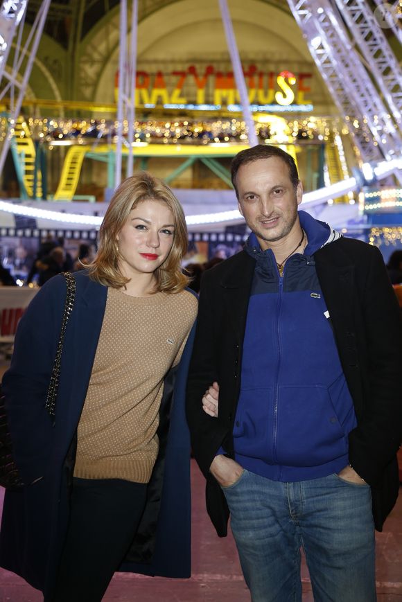 Emilie Dequenne et son mari Michel Ferracci - Inauguration de la 3ème édition "Jours de Fêtes" au Grand Palais à Paris le 17 décembre 2015. Jours de fêtes, la fameuse fête foraine au cœur de la Nef du Grand Palais est de retour à Paris du 18 décembre 2015 au 3 janvier 2016.  © Christophe Aubert via Bestimage