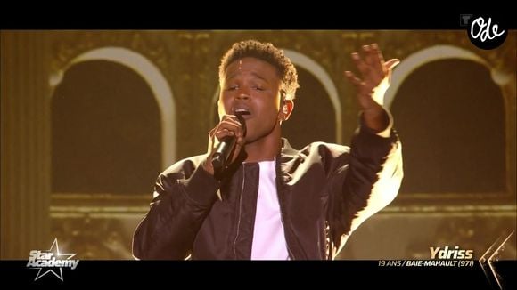 Ydriss fait partie de la nouvelle promotion de la "Star Academy". Capture d'écran TF1