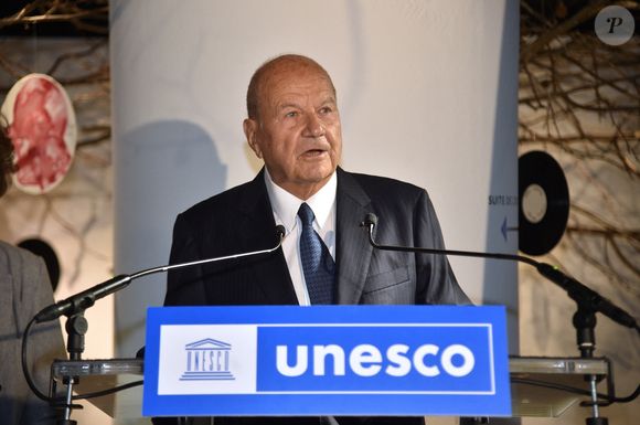 Exclusif - Marc Ladreit de Lacharrière - Cérémonie de nomination de Barthélémy Toguo, en qualité d'artiste de L'Unesco pour la paix, au Musée du Quai Branly à Paris, France, le 28 octobre 2021. Agence / Bestimage