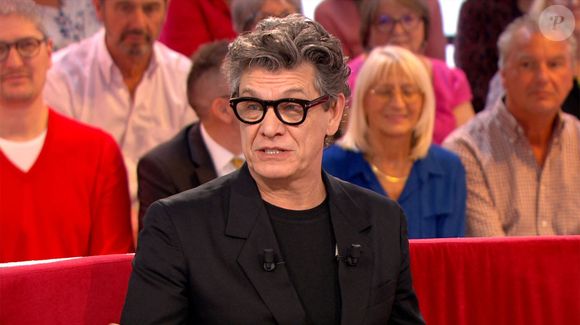 Exclusif - Marc Lavoine lors de l'enregistrement de l'émission Vivement dimanche  au studio Rive Gauche, présentée par M.Drucker et diffusée sur France 3 le 11 mai 2025, à Paris, France, le 5 mai 2025. © Guillaume Gaffiot/Bestimage