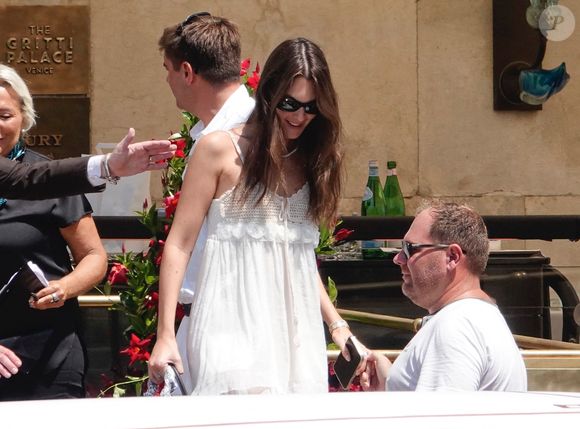 Vittoria Cerreti à Venise pour le mariage de Jeff Bezos, en juillet 2025. Backgrid UK/ Bestimage