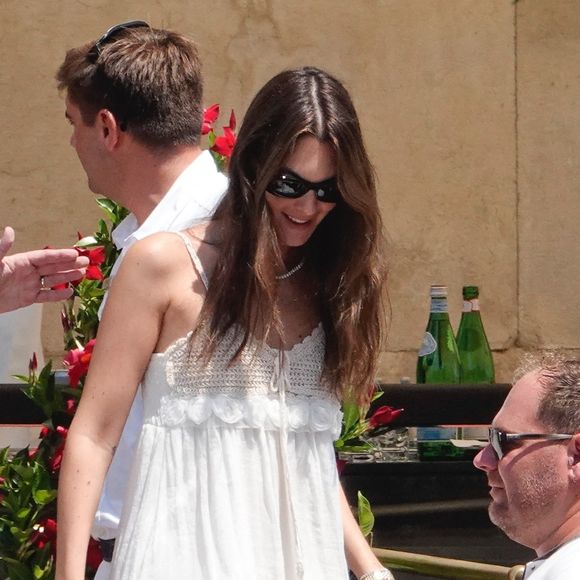 Vittoria Cerreti à Venise pour le mariage de Jeff Bezos, en juillet 2025. Backgrid UK/ Bestimage