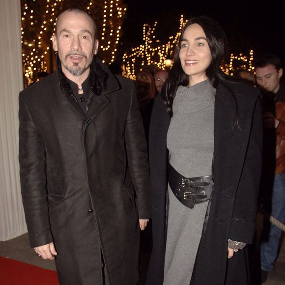 Le chanteur français Florent Pagny et sa femme Azucena arrivent à l'ouverture du 2ème festival international du film latino-américain à Paris, France, le 06 décembre 2006. Photo Giancarlo Gorassini/Abaca