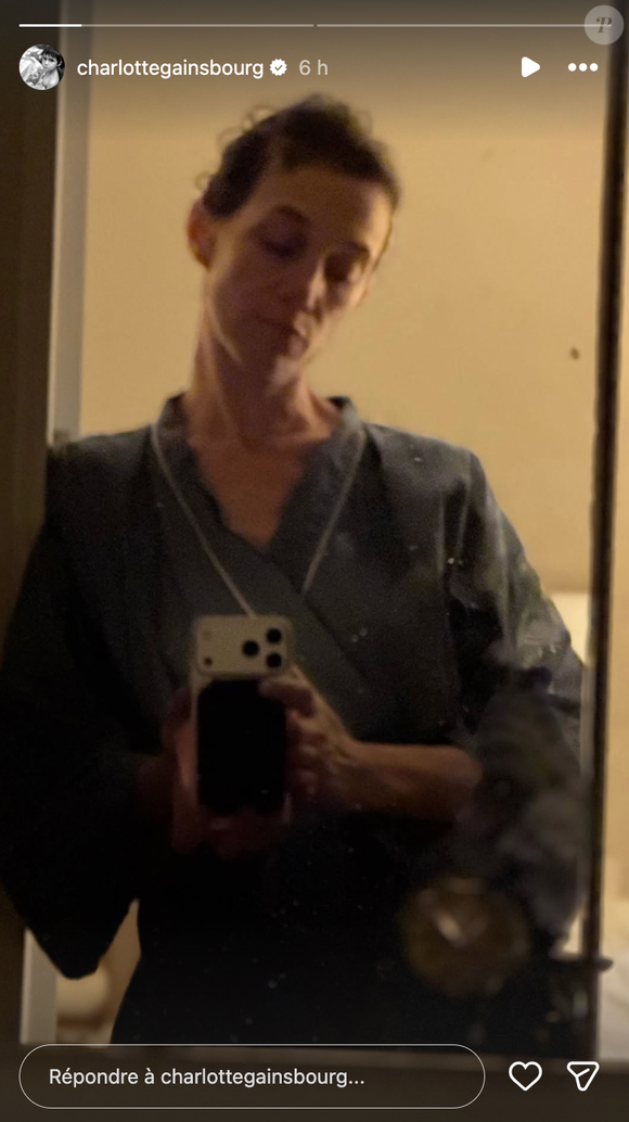 Capture d'écran de la story de Charlotte Gainsbourg du mardi 20 janvier 2026.