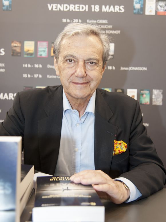 Daniel Bilalian pour "Les évadés" - Le "33ème Salon du Livre" au parc des expositions de la porte de Versailles à Paris, le 20 mars 2016. © Perusseau/Bestimage