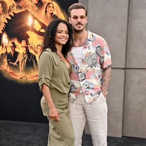 Christina Milian et M Pokora (Matt Pokora) à la première du film "Jurassic World Dominion" à Los Angeles, le 6 juin 2022.