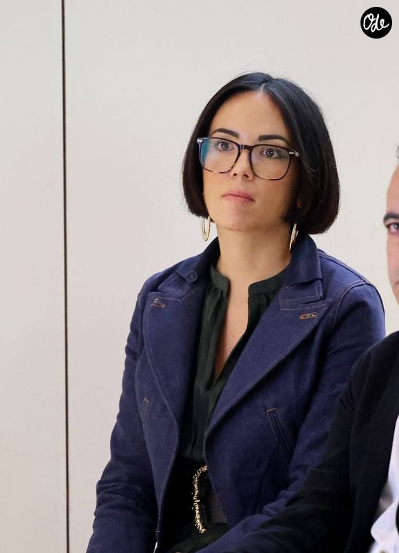 Agathe Auproux interroge Gabriel Attal à l'occasion du lancement de sa fondation "Faire Face", contre le harcèlement scolaire, au Philanthro-Lab à Paris.

© Dominique Jacovides / Bestimage