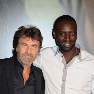 Francois Cluzet et Omar Sy à l'avant-première du film 'Intouchables' au cinéma Gaumont Marignan à Paris, France. Photo par Nicolas Briquet/ABACAPRESS.COM