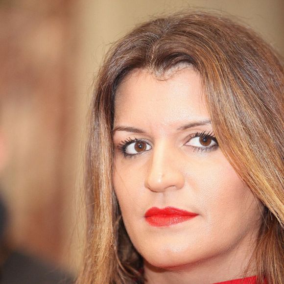 Marlène Schiappa, Secrétaire d'État auprès de la Première ministre, chargée de l'Économie sociale et solidaire et de la Vie associative- Remise du prix Ilan Halimi à l'Hôtel de Bourvallais à Paris, en présence d'E.Dupond-Moretti, ministre de la Justice, le 14 février 2023. 
© Jonathan Rebboah / Bestimage