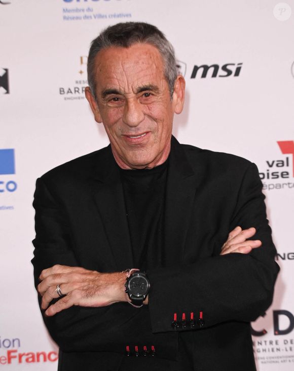 Exclusif -  Thierry Ardisson a donné une conférence vendredi 28 janvier dans le cadre du PIDS Enghien (Pids Enghien - Le festival des effets spéciaux) à propos de sa nouvelle émission « Hôtel du temps ». Elle arrivera en mai sur France 2. Le premier numéro est consacré à Jean Gabin.
© Guirec Coadic / Bestimage