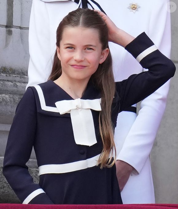 La princesse Charlotte - Les membres de la famille royale britannique au balcon du Palais de Buckingham lors de la parade militaire "Trooping the Colour" à Londres le 15 juin 2024

© Julien Burton / Bestimage