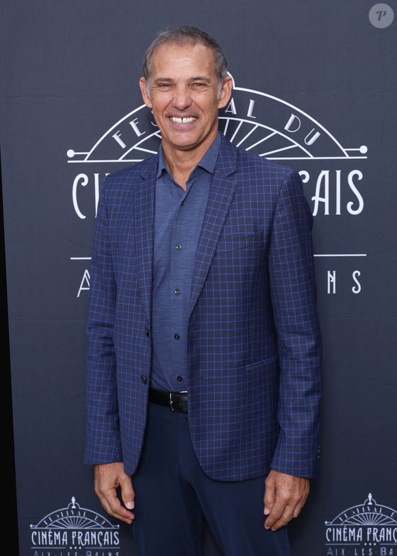 Exclusif - Paul Belmondo au photocall du Festival du Cinéma Francais et de la gastronomie d'Aix-Les-Bains, France, le 7 juin 2025. © Denis Guignebourg/Bestimage
