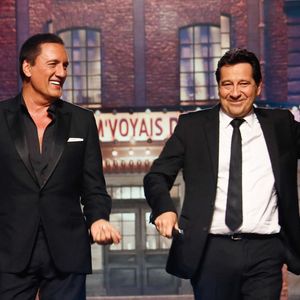 Ou encore Dany Brillant.

Exclusif - Dany Brillant, Laurent Gerra lors de l'enregistrement de l'émission "Laurrent Gerra, l'anniversaire événement" présentée par S.Bern et qui sera diffusée le 7 juin 2025 sur France 2, au théâtre Marigny, à Paris, France, le 28 avril 2025. © Clovis-Moreau/Bestimage