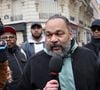 Dieudonné a eu l'autorisation du juge de s'y rendre malgré la peine sous bracelet électronique qu'il purge
Dieudonné M'Bala M'Bala - Arrivées à l'hommage à Jean-Marie Le Pen en l’église Notre-Dame du Val-de-Grâce à Paris le 16 janvier 2025.
© Cyril Moreau / Bestimage