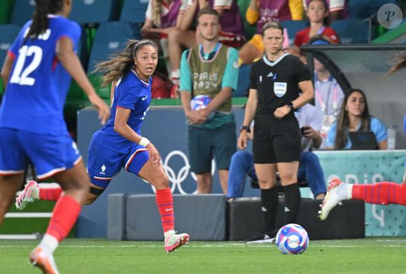 L'équipe de France féminine de football s'incline face au Canada (1-2) lors des Jeux Olympiques de Paris2024 (JO) le 28 juillet 2024.
©Frédéric Chambert / Panoramic / Bestimage