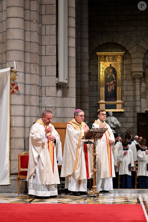 La famille princière monégasque a assisté à la messe pontificale en hommage au pape François, célébrée en la Cathédrale de Monaco par Monseigneur Dominique-Marie David, le 22 avril 2025.
© Bruno Bebert / Bestimage