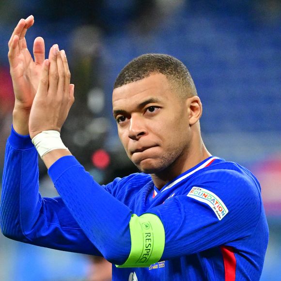 Kylian Mbappé - Quart de finale de la Ligue des Nations de l'UEFA 2025 "France - Croatie (2-0 / tab 5-4)" au Stade de France à Saint-Denis, le 23 mars 2025.
© Christian Liewig/Bestimage