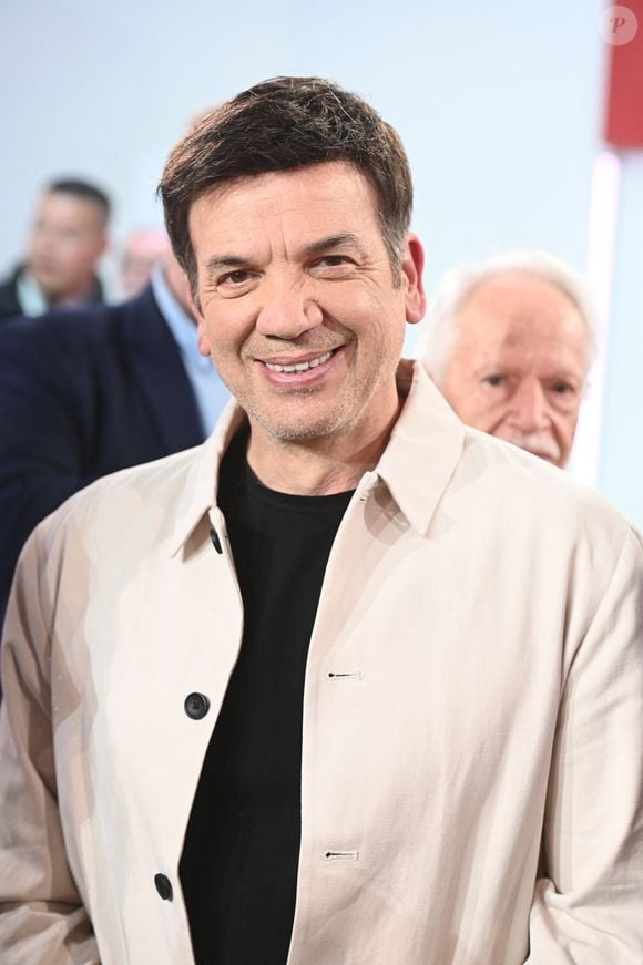 Exclusif - Jean-Felix Lalanne lors de l'enregistrement de l'émission Vivement dimanche au studio Rive gauche, présentée par M.Drucker, diffusée sur France 3 le 10 mai 2026, à Paris, France, le 14 avril 2026. © Guillaume Gaffiot/Bestimage