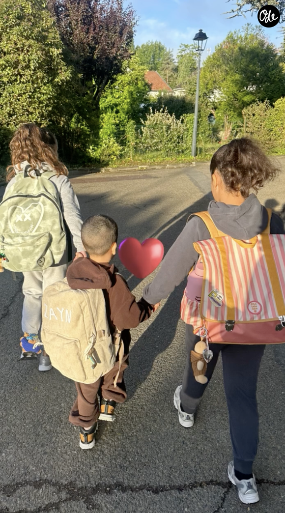 Capture d'écran d'une story Instagram d'Amel Bent.