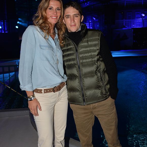 Sophie Thalmann et son mari Christophe Soumillon - Soirée Samsung " New Edge Night " pour la sortie du nouveau Samsung Galaxy GS6 edge à la piscine Molitor à Paris le 15 septembre 2015.  VEEREN / BESTIMAGE
