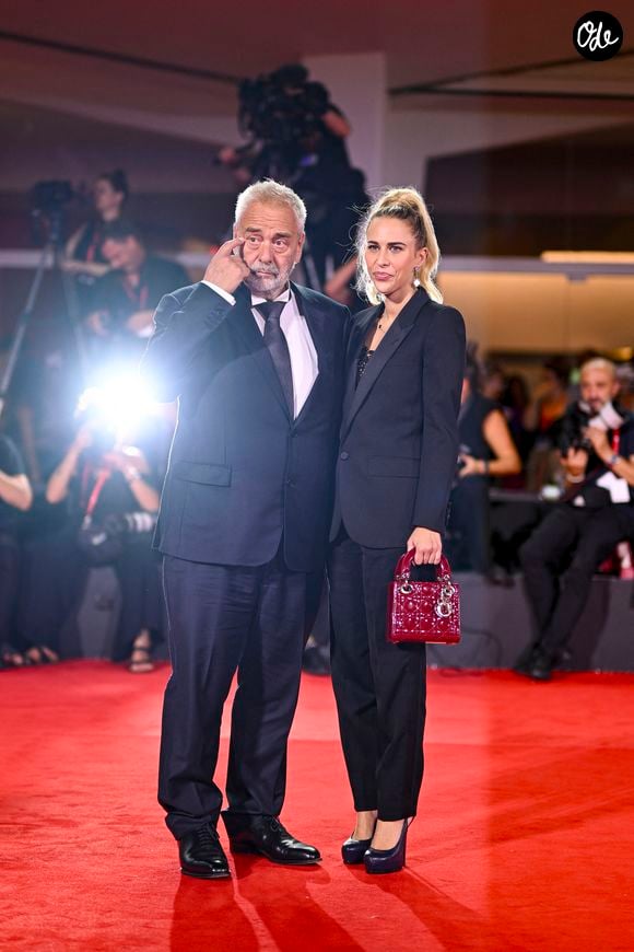 Luc Besson et Sarah Saldmann à la première de 'Father Joe' lors du 83ème Festival International du Film de Venise (Mostra), à Venise, Italie, le 6 septembre 2026. © Pierre Perusseau/Bestimage