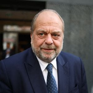 Le ministre français de la Justice Eric Dupond-Moretti sort d'une réunion au siège du parti La Renaissance ( Renew) à Paris, le 13 juin 2024. Photo par Raphael Lafargue/ABACAPRESS.COM