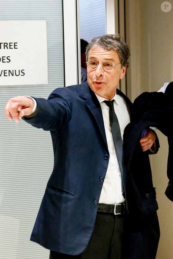 Alexandre Djouhri - Suspension d'audience dans le dernier jour du procès pour des accusations de financement illégal de la campagne présidentielle victorieuse de 2007 par le dictateur M.Kadhafi, au tribunal de Paris, France, le 8 avril 2025. © Christophe Clovis/Bestimage
