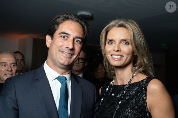 Camille Le Maux et Sylvie Tellier posant pour un photocall lors du Gala de Charité de l'Institut Rafael et de la Fondation ZAG au Pavillon Gabriel à Paris, le 12 novembre 2024. Photo by Alexis Jumeau/ABACAPRESS.COM