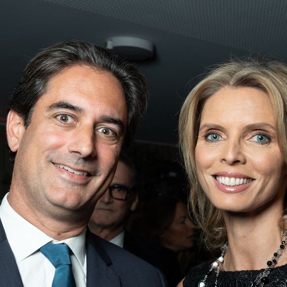 Camille Le Maux et Sylvie Tellier posant pour un photocall lors du Gala de Charité de l'Institut Rafael et de la Fondation ZAG au Pavillon Gabriel à Paris, le 12 novembre 2024. Photo by Alexis Jumeau/ABACAPRESS.COM