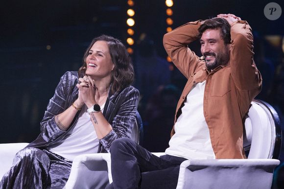Exclusif - Laure Manaudou et Jérémy Frérot - Enregistrement de l'émission "La Chanson secrète 11" à Paris, diffusée le 24 juin sur TF1. Le 18 janvier 2022
© Cyril Moreau / Bestimage