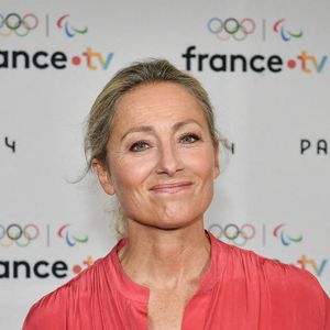 La journaliste et animatrice française Anne Sophie Lapix pose pour un photocall avant la conférence de presse "Paris 2024" de France Télévision à Paris le 11 juin 2024. Photo by Firas Abdullah/ABACAPRESS.COM