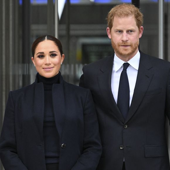 Le prince Harry, duc de Sussex et Meghan Markle, duchesse de Sussex, en visite à New York, le 23 septembre 2021.
© Taidgh Barron/Zuma Press/Bestimage