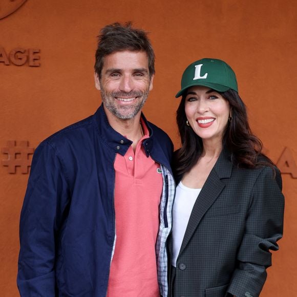 Nolwenn Leroy et son compagnon Arnaud Clément au village lors des Internationaux de France de Tennis de Roland Garros 2025, à Paris, France. © Jacovides-Moreau/Bestimage
