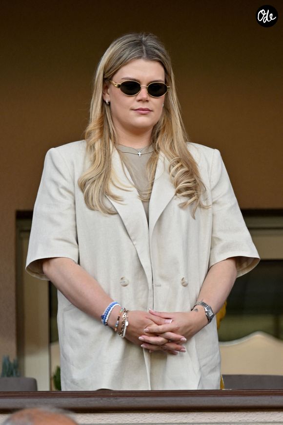 Camille Gottlieb lors du match de football caritatif au stade Louis II de Monaco opposant les Barbagiuans aux pilotes de l'équipe Nazionale Piloti dans le cadre de la "Racing Stars Football Cup" le 3 juin 2026. © Bruno Bebert / Bestimage