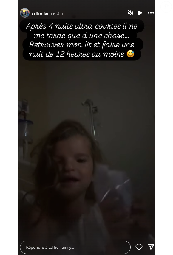 Augustin a passé toute la journée ainsi que toute la nuit sans aide respiratoire.

Céline Saffré donne des nouvelles de son fils malade, sur Instagram lundi 29 septembre 2025.