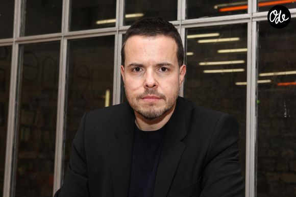 Exclusif - Nicolas Demorand pose lors de la soirée pour les 40 ans du quotidien Libération organisée au Centquatre à Paris, France, le 13 décembre 2013. Photo by Audrey Poree/ABACAPRESS.COM