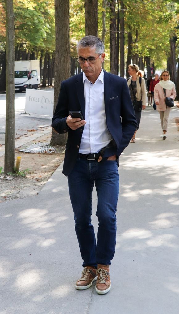 Laurent Jalabert arrive à l'enregistrement de l'émission "Vivement Dimanche Prochain" au studio Gabriel à Paris, France, le 21 août 2019.  

Photo : AGENCE / BESTIMAGE