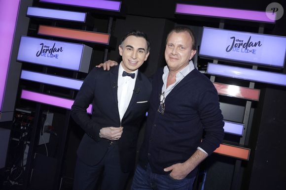 Exclusif - Jordan de Luxe et Claude Francois Junior - Claude François Jr. lors de l'enregistrement de l'émission "Chez Jordan de Luxe" à Paris le 6 mars 2024. © Cédric Perrin/Bestimage