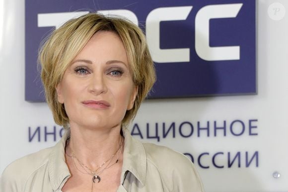 La chanteuse française Patricia Kaas lors d'une conférence de presse sur la sortie de son nouvel album à Moscou, Russie, le 8 novembre 2017.