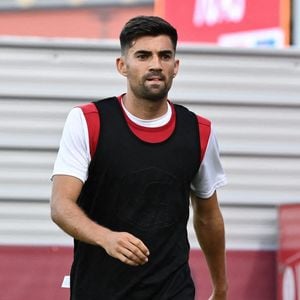 Enzo Zidane de Rodez lors du match de Ligue 2 BKT entre Rodez et Le Havre le 14 août 2021 à Rodez, France. Photo by Alexandre Dimou/Icon Sport/ABACAPRESS.COM