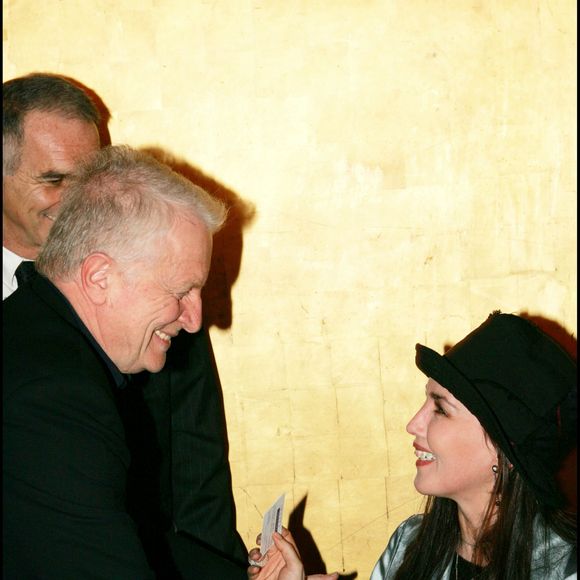 Exclusif - André Dussollier et Isabelle Adjani au dîner des nominés des César au Fouquet's en 2005.
