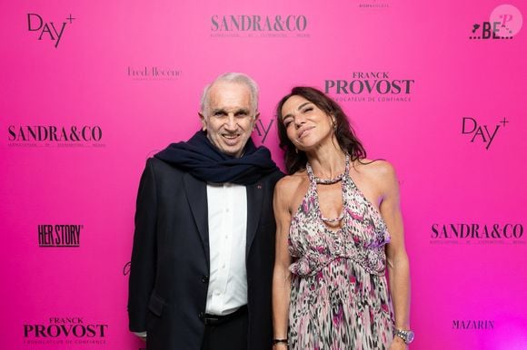 Exclusif - Alain Terzian et Sandra Sisley lors d'une soirée  à la suite Sandra & Co lors du Festival International des Séries de Cannes, Canneseries Saison 8, à l’hôtel JW Marriott Cannes le 25 avril 2025.

© Aurelio Stella / William Sanches Tavares / Bestimage