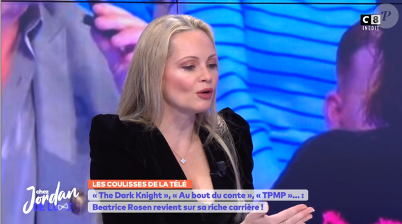 Béatrice Rosen dévoile pour quelle raison elle a quitté "Touche pas à mon poste", dans "Chez Jordan, le lundi 24 février 2025, sur C8