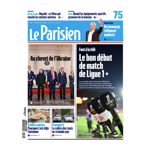 Couverture du "Parisien" du 19 août 2025.