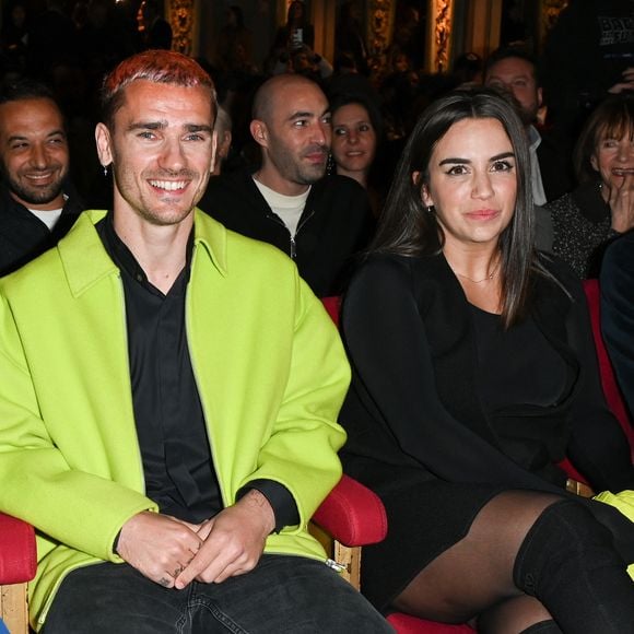 Antoine Griezmann et sa femme Erika Choperena - Inauguration de la statue de cire de "Antoine Griezmann" au musée Grévin à Paris le 6 mars 2023. © Coadic Guirec/Bestimage