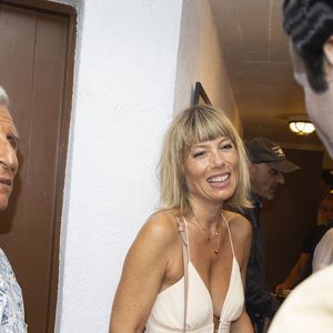 Exclusif - Nagui et sa femme Mélanie Page, Valentin de Carbonnières - Représentation de la pièce de théâtre "Les liaisons dangereuses" au Théâtre de Verdure lors du 41e Festival de Ramatuelle le 7 août 2025. © Cyril Bruneau / Festival de Ramatuelle / Bestimage