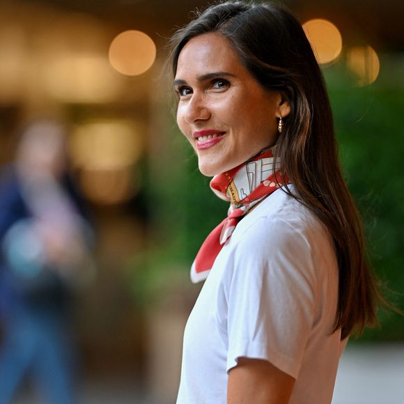 Joyce Jonathan pose au Village pendant les Internationaux de France à Roland Garros le 03 juin 2025 à Paris, France. Photo by ABACAPRESS.COM